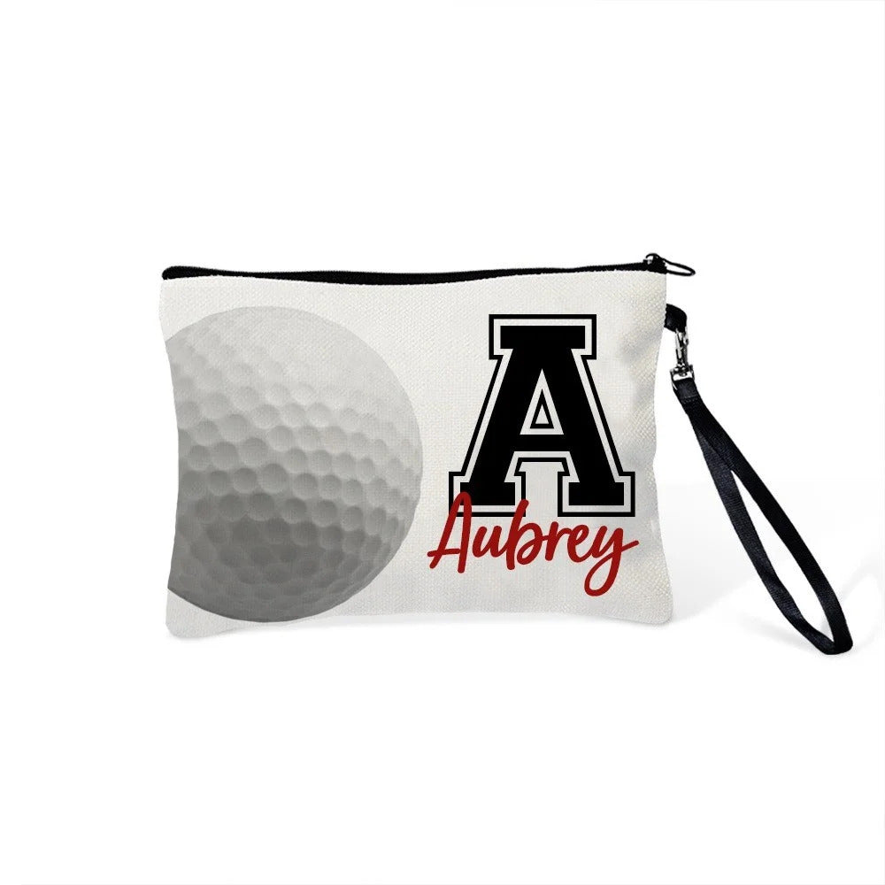Custom Name Sports Makeup Bag