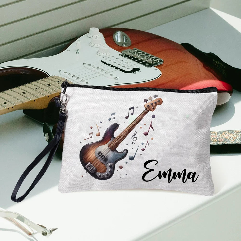 Personalized Musical Instrument Makeup Bag