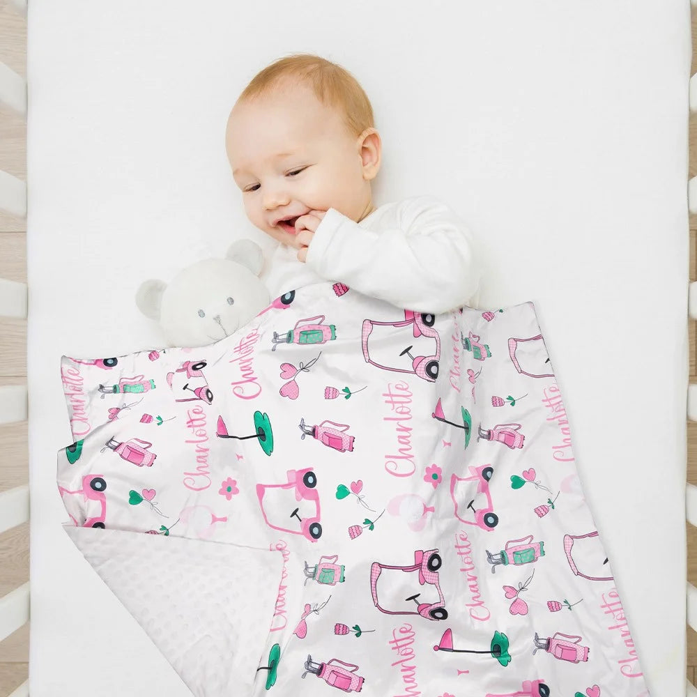 Personalized Golf Swaddle Blanket
