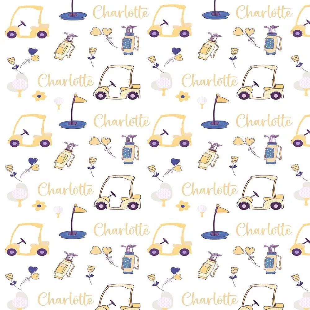 Personalized Golf Swaddle Blanket