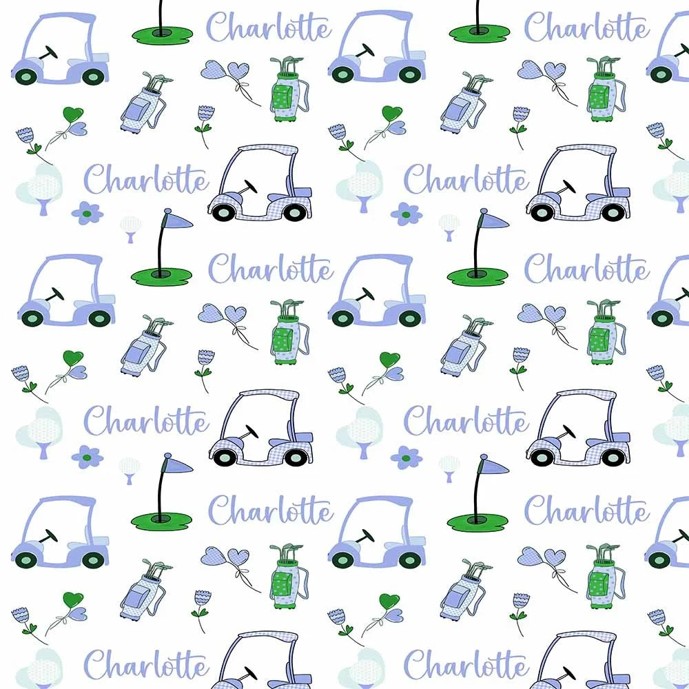 Personalized Golf Swaddle Blanket