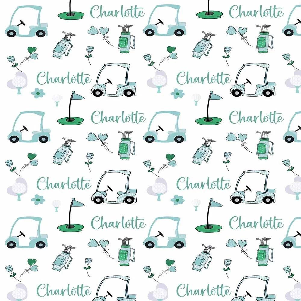 Personalized Golf Swaddle Blanket
