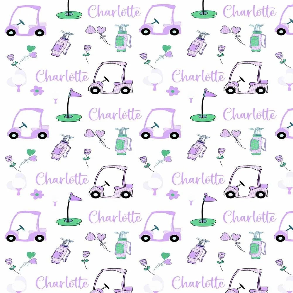 Personalized Golf Swaddle Blanket