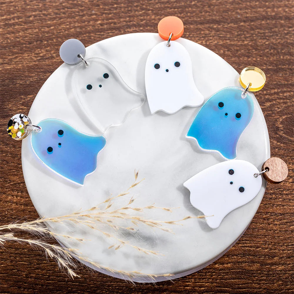 Ghost Acrylic Dangle Earrings