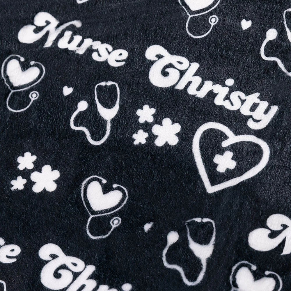 Personalized Name Nurse Blanket