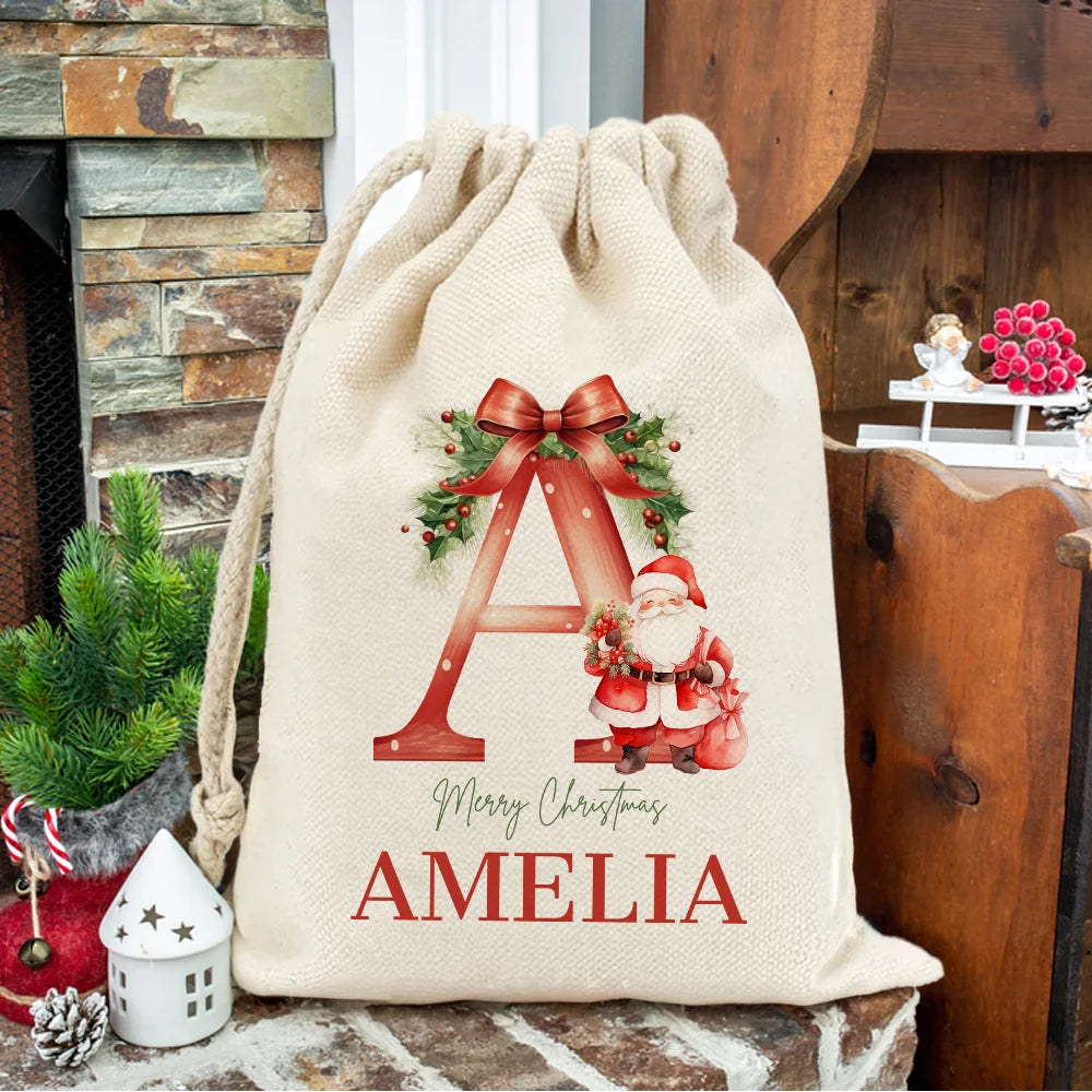 Personalized Christmas Treat Gift Bag
