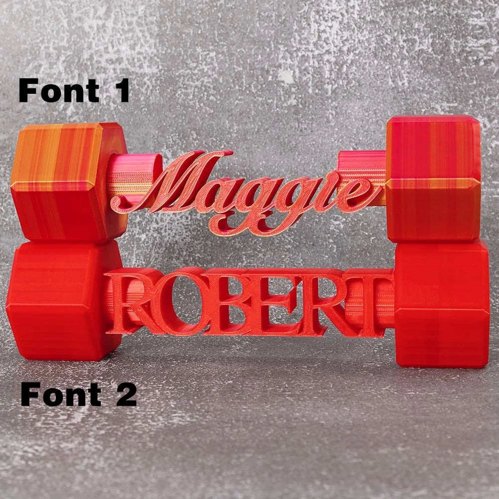 Personalized Name Full Size Dumbbell