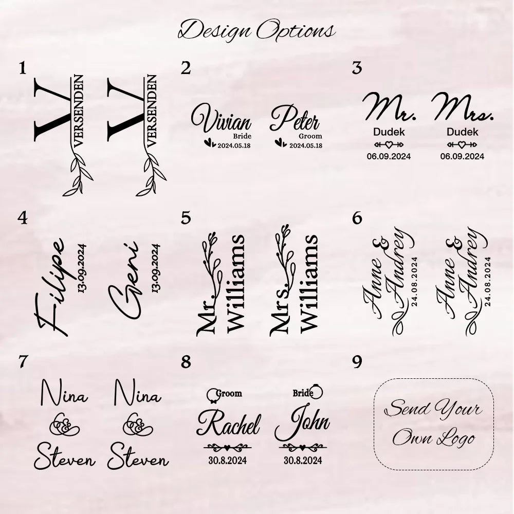 Personalized Champagne Flutes Set of 2