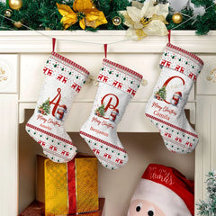 Personalisierter Schneemann-Weihnachtsstrumpf