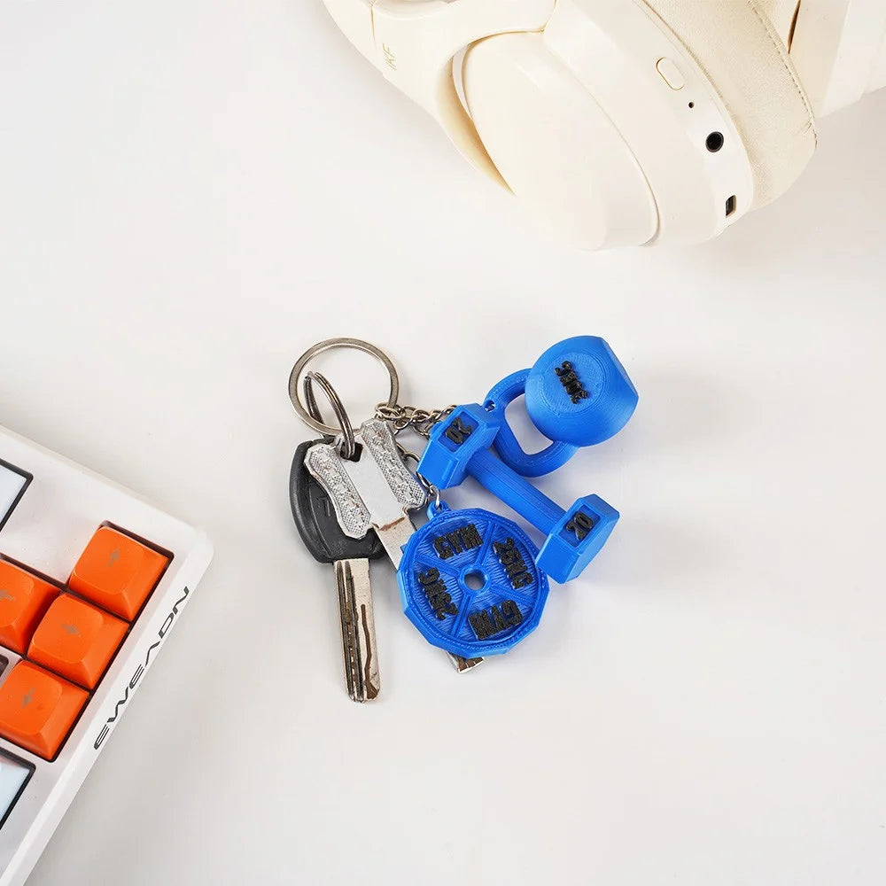 Custom Gym Weight Charms Keychain