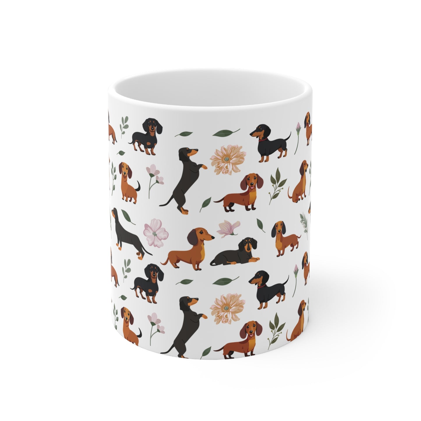 Dachshund Dog Print 11oz Ceramic Mug