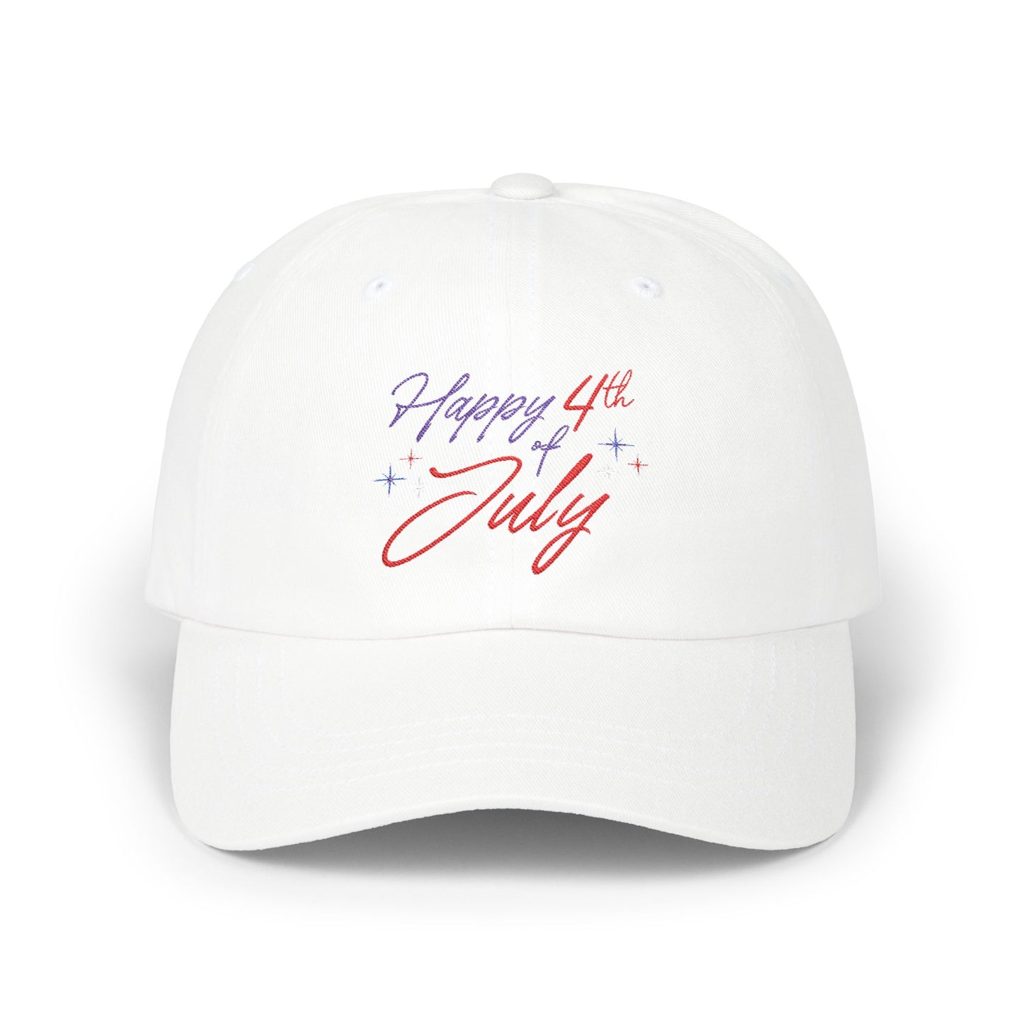 "Happy 4th of July" Classic Cotton Dad Cap