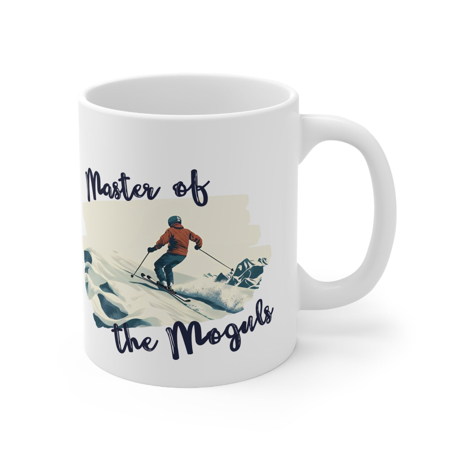 Master of the Moguls Ski Themed 11oz Ceramic Mug