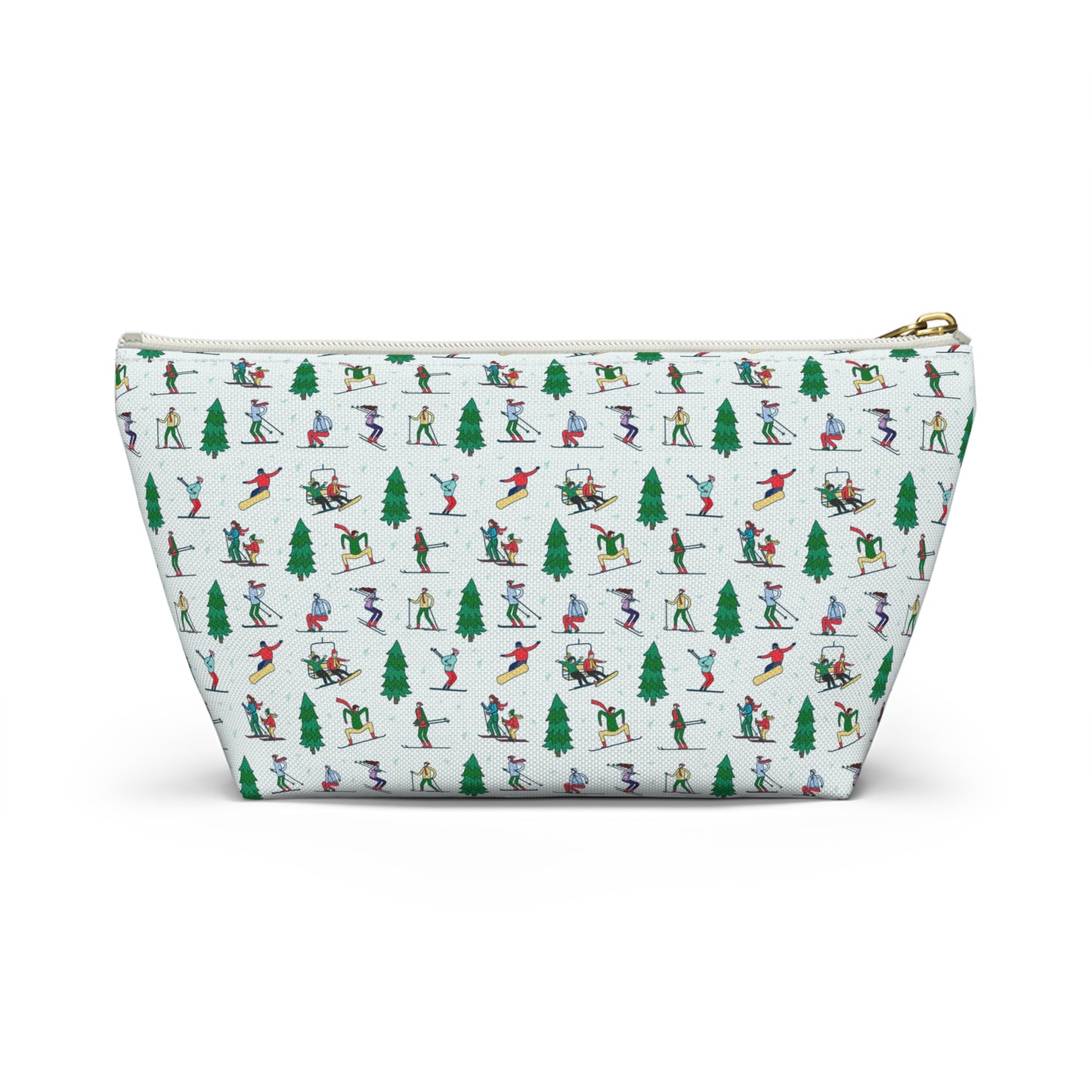 Winter Skiing Landscape Printed Pencil Case/Makeup Bag/Travel Pouch