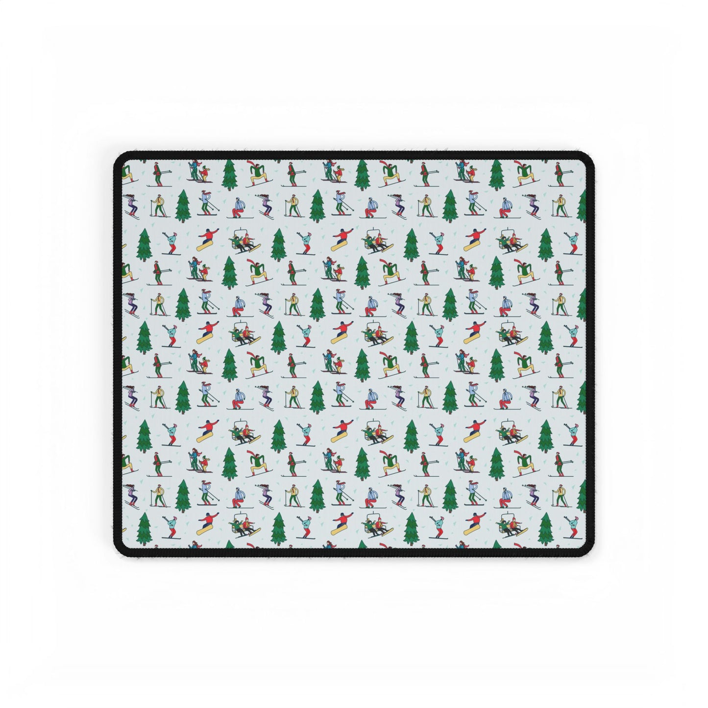 Ski Winter Landscape Themed Desk Mat