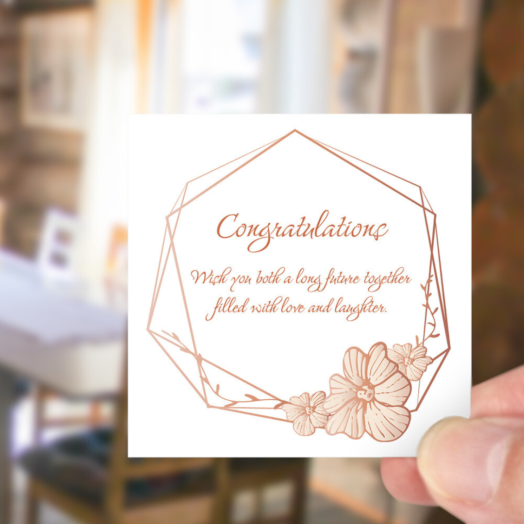 Wedding Congratulations Message Card