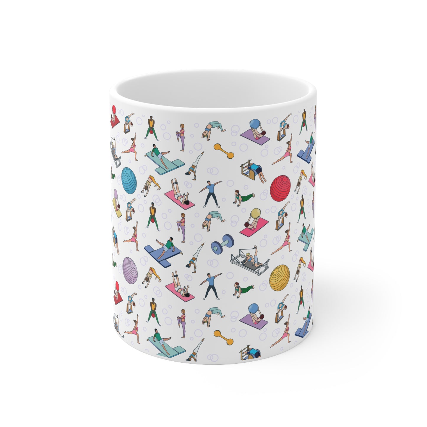 Pilates Inspired Print 11oz Ceramic Mug