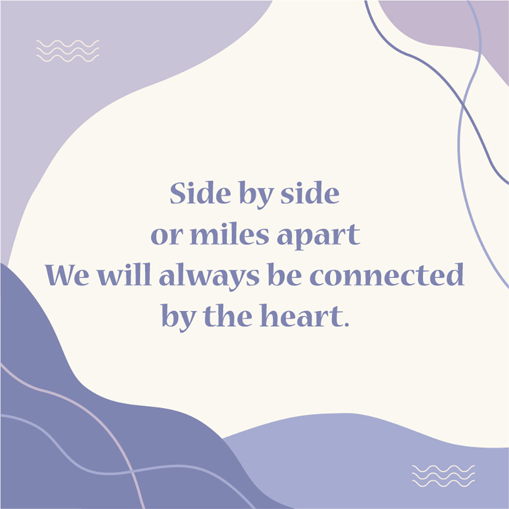 Connected by the Heart Message Card