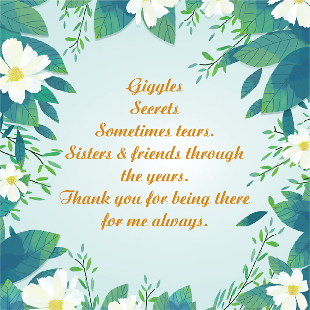 Sisters and Friends Through the Years Message Card