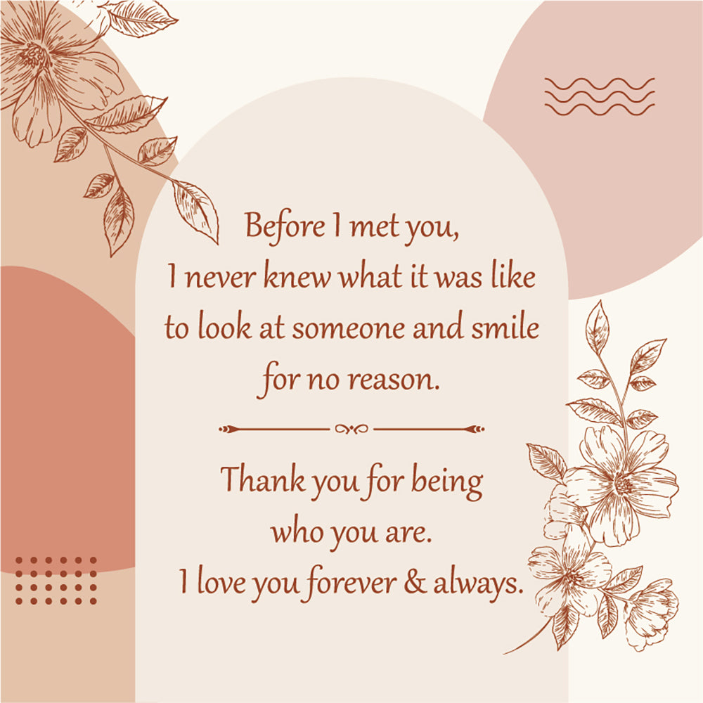 Message Card - Thank you for being who you are