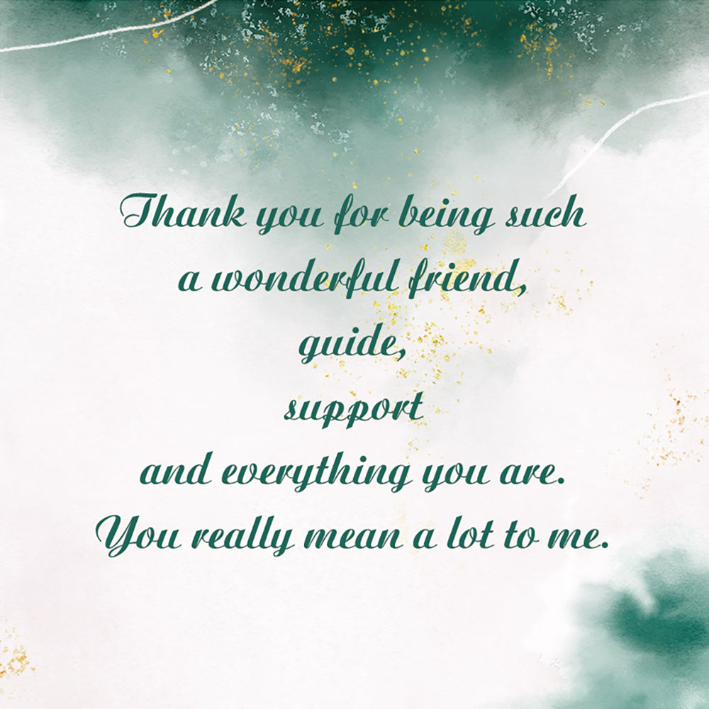 Message Card - A wonderful friend