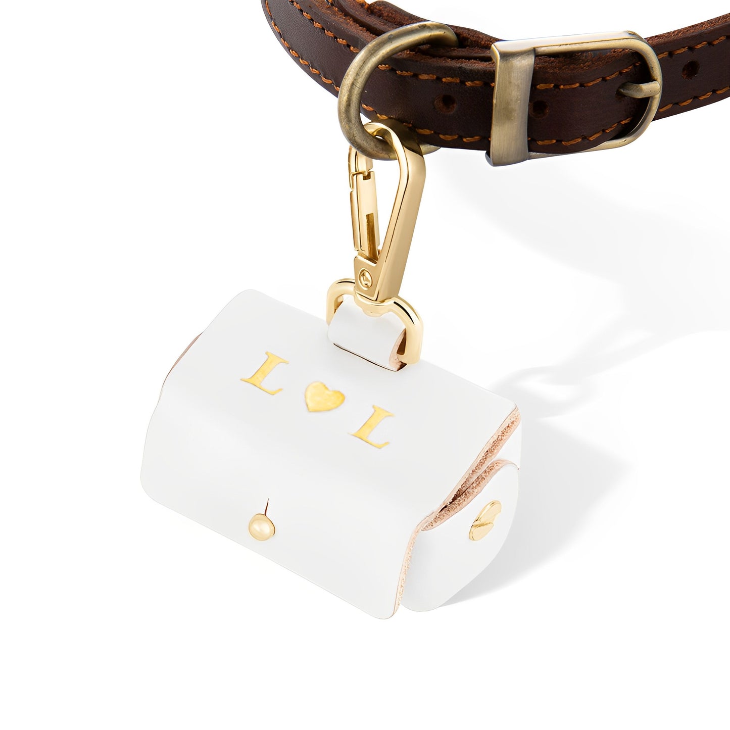Personalized Wedding Ring Bearer Pouch for Dogs with Collar Attachment