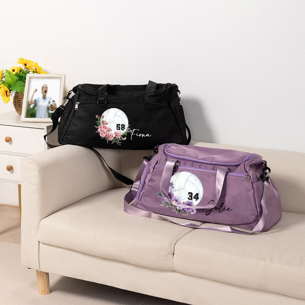 Custom Name Volleyball Duffle Bag