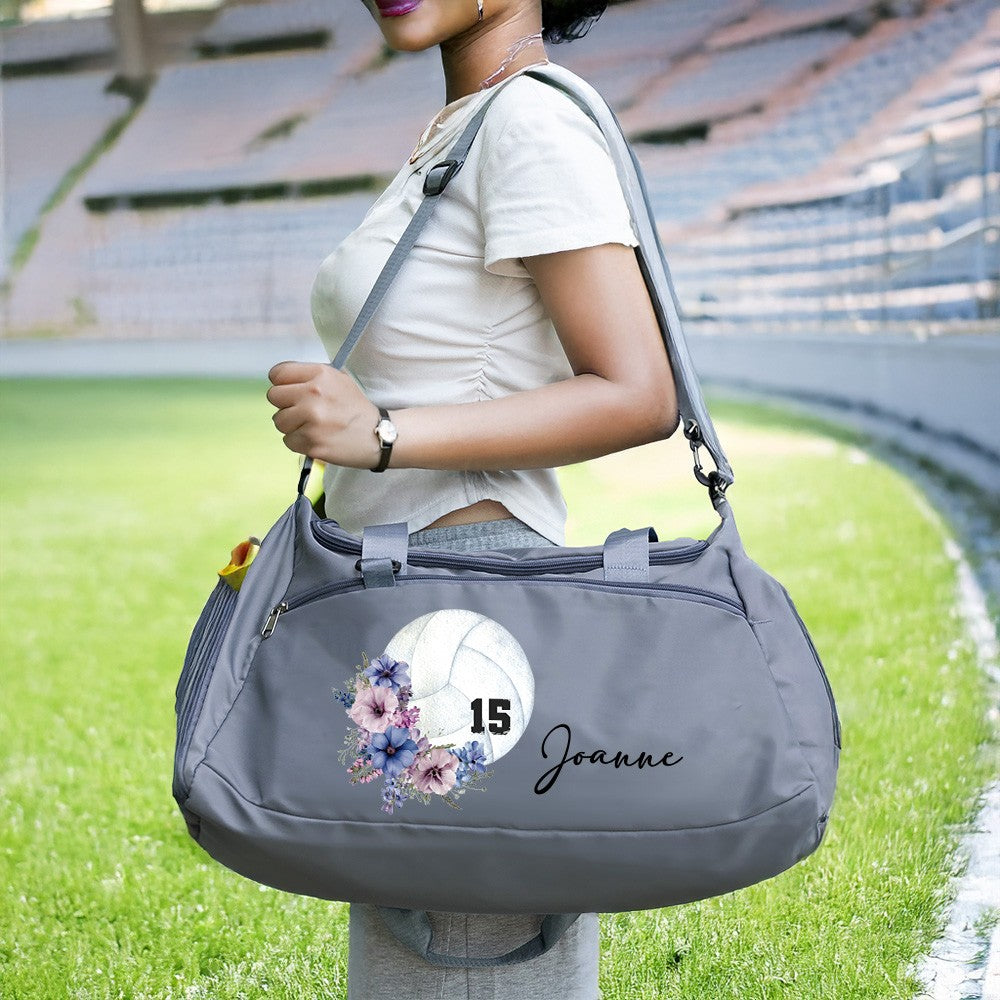 Custom Name Volleyball Duffle Bag