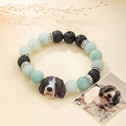 Custom Pet Portrait Sculpture Bracelet