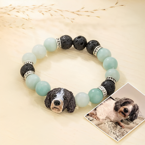 Custom Pet Portrait Sculpture Bracelet