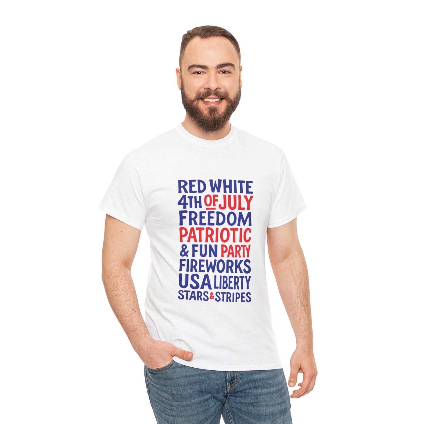 4th of July Words Graphic T-Shirt