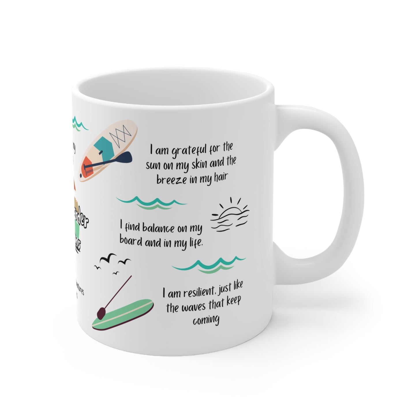 Paddle Boarder Positive Affirmations Mug