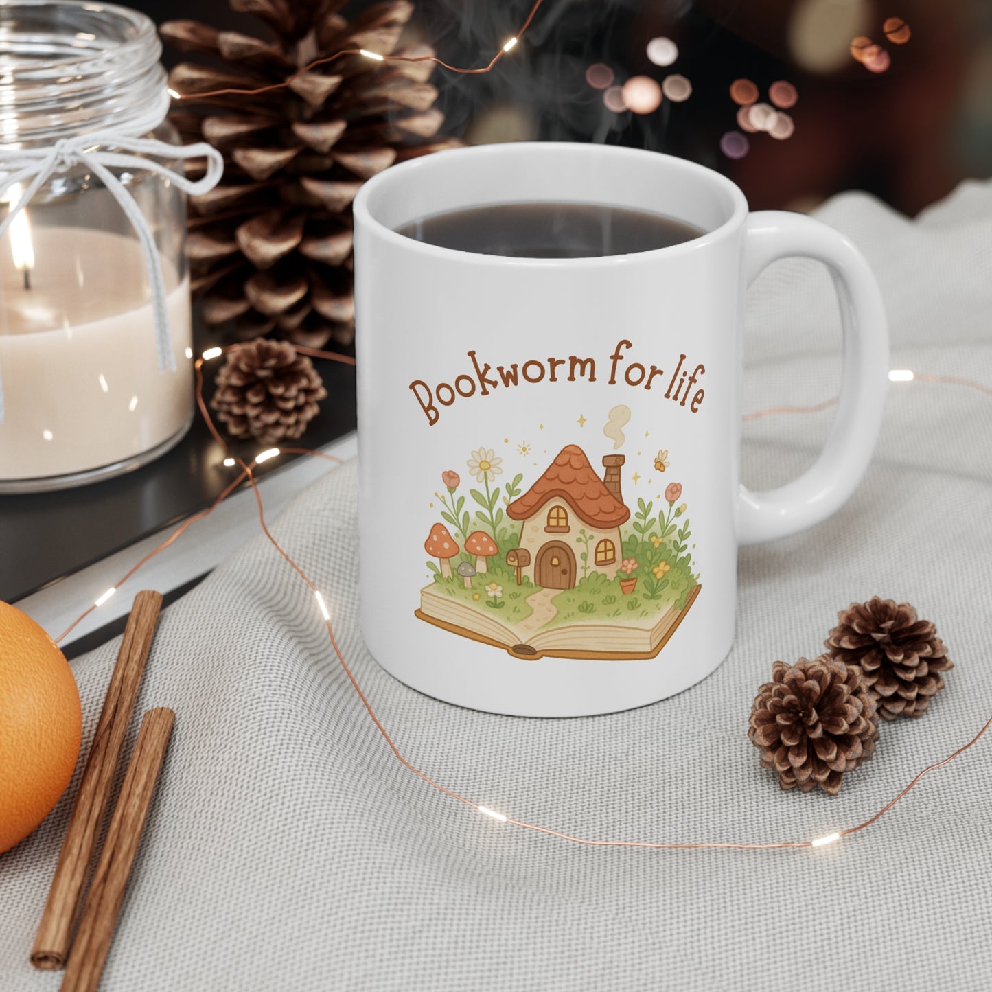 Bookworm For Life 11oz Ceramic Mug