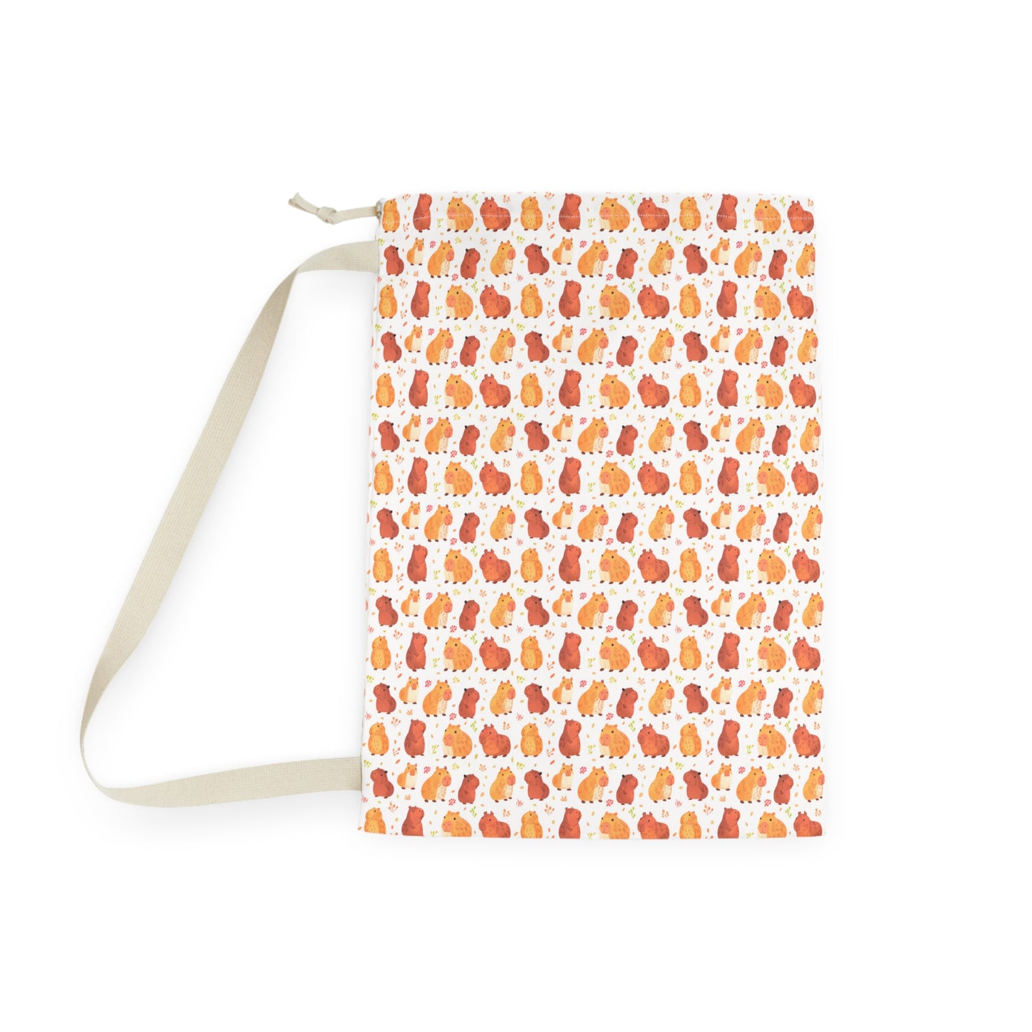Capybara Kawaii Chibi Style Printed Laundry Bag