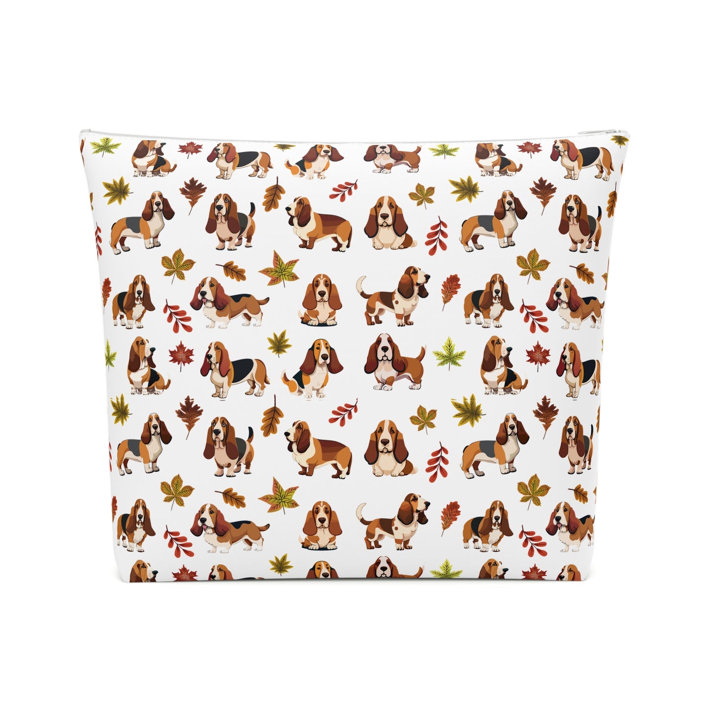 Cavalier King Charles Spaniel Print Cotton Cosmetic Bag/Makeup Organizer/Travel Pouch
