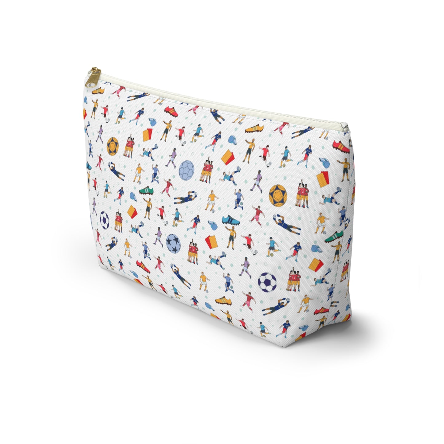 Football Soccer Print Pencil Case/MakeUp Bag