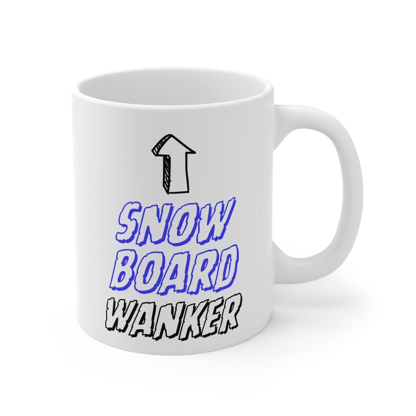 Snowboard Wanker Quote 11oz Ceramic Mug