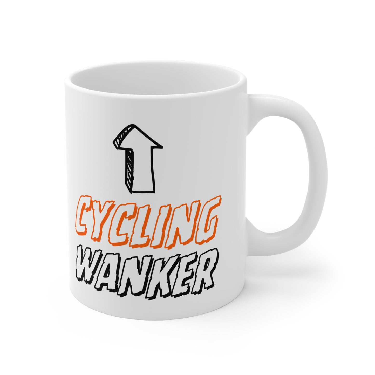 Cycling Wanker Quote 11oz Ceramic Mug