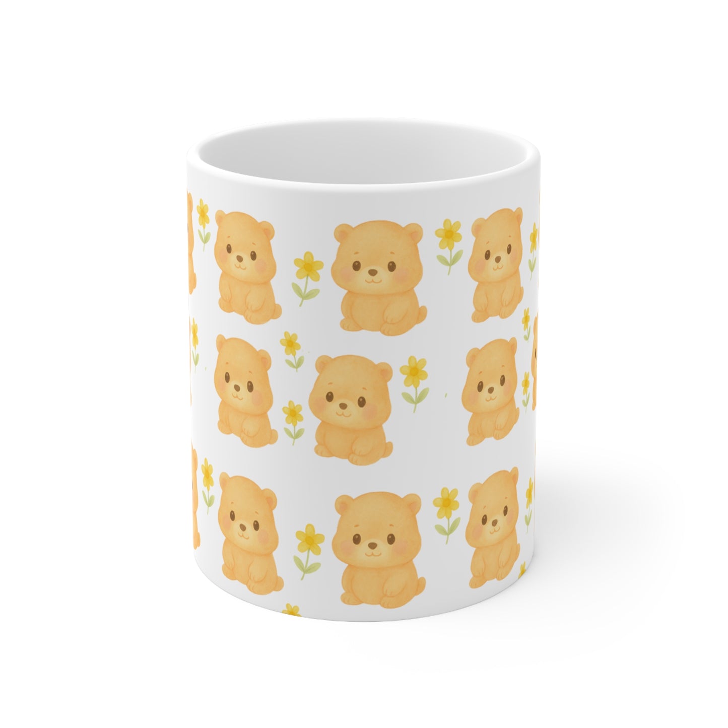 Kawaii Watercolor Style Groundhog Print 11oz Ceramic Mug