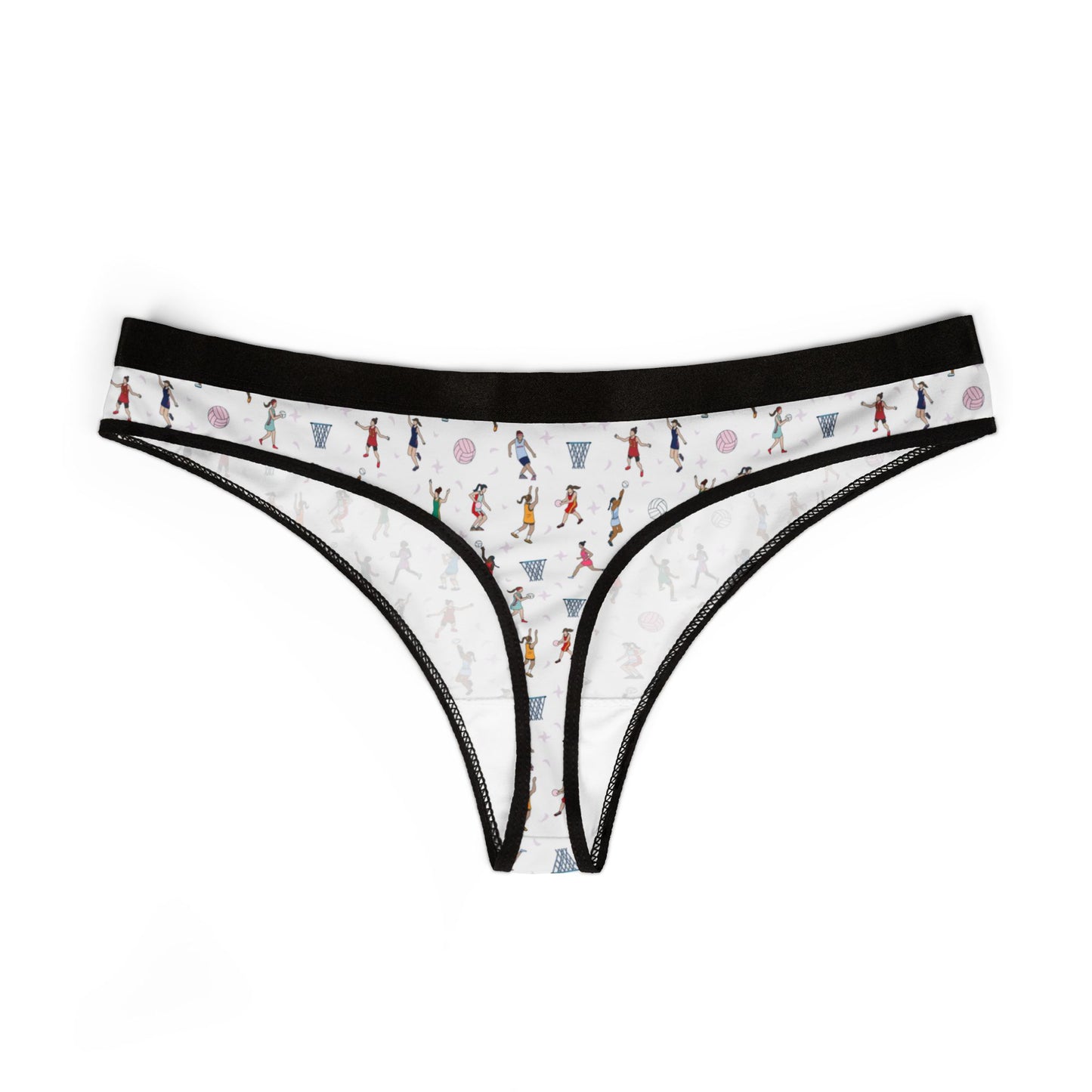 Netball Print Women's Underwear Thongs