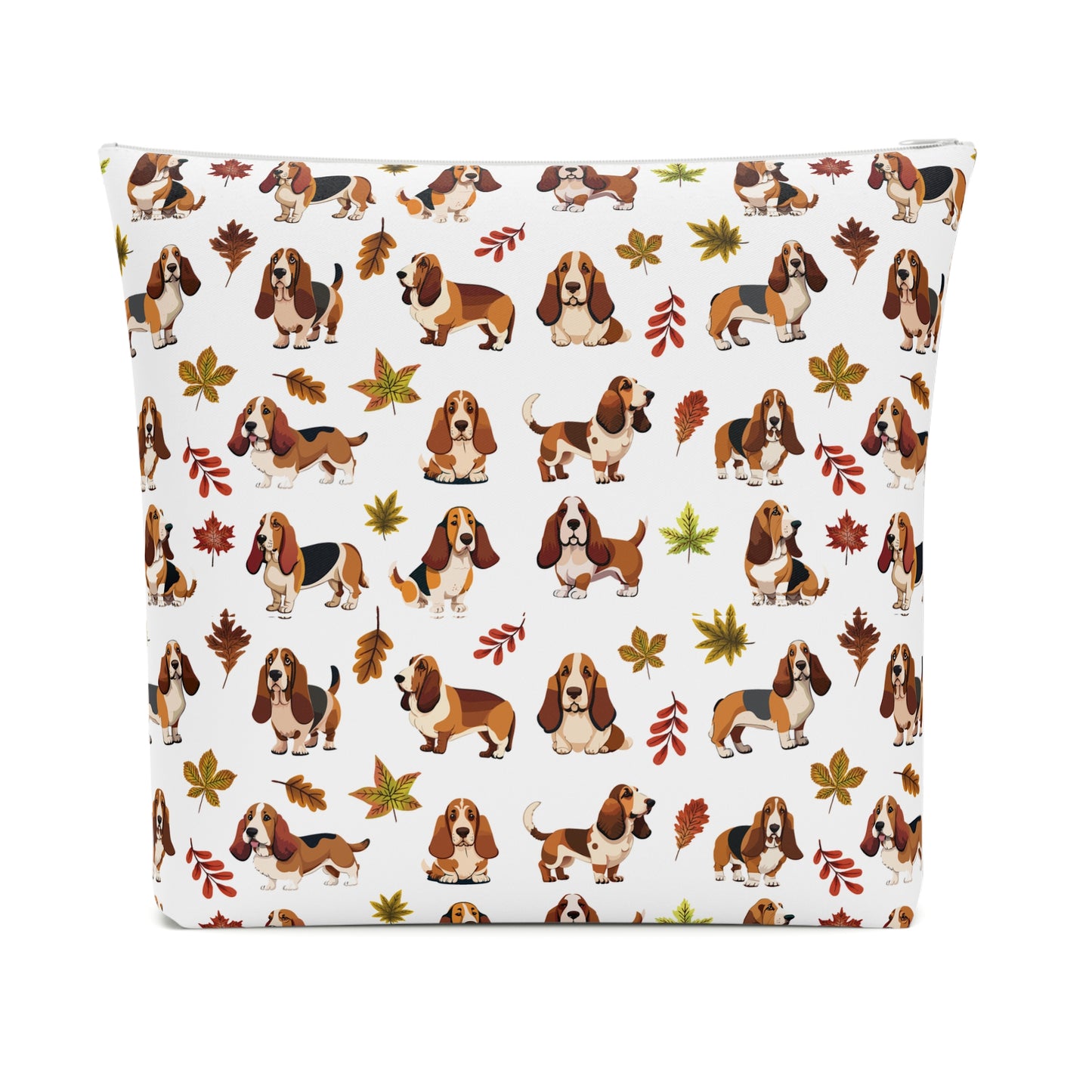 Cavalier King Charles Spaniel Print Cotton Cosmetic Bag/Makeup Organizer/Travel Pouch