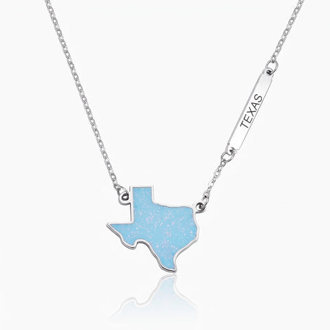 Personalized US State Name Necklace