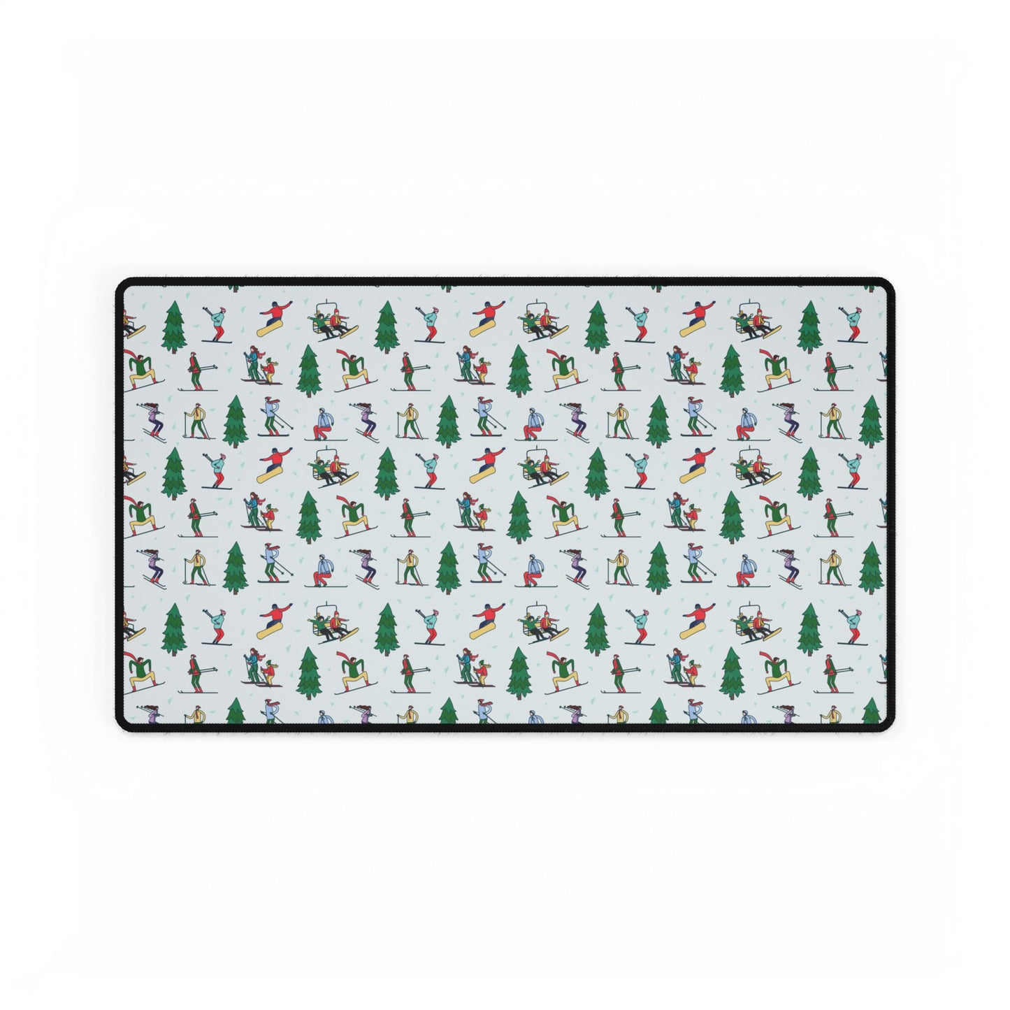 Ski Winter Landscape Themed Desk Mat