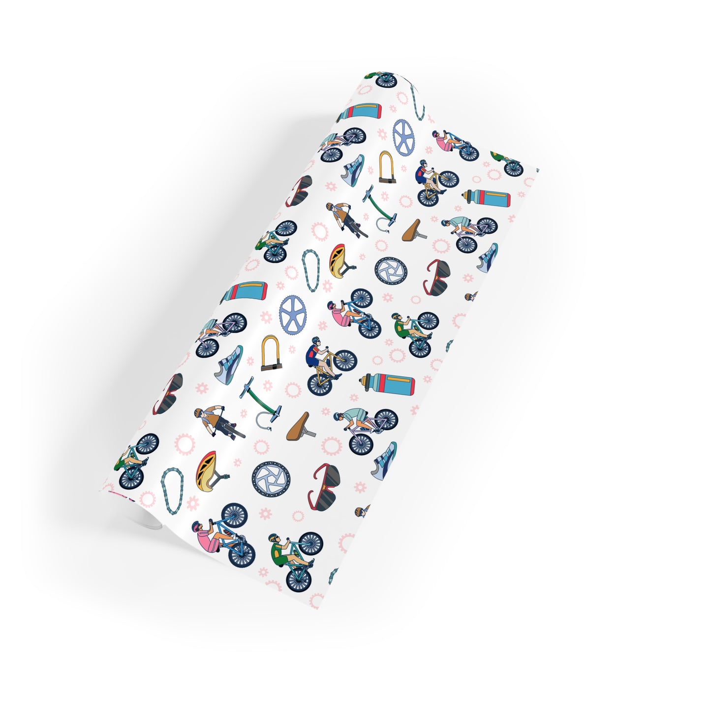 Mountain Biking Print Gift Wrapping Paper Roll