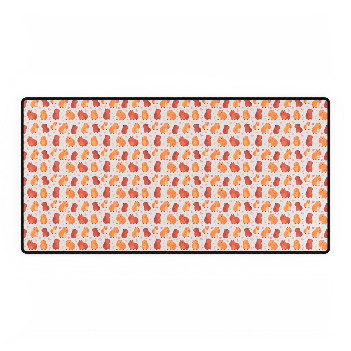 Capybara Chibi Kawaii Capybara Style Printed Desk Mat