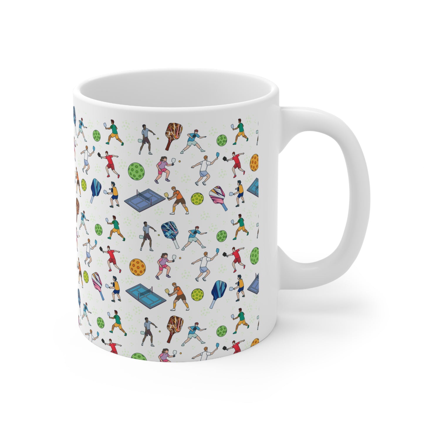 Pickleball Inspired Print 11oz Ceramic Mug