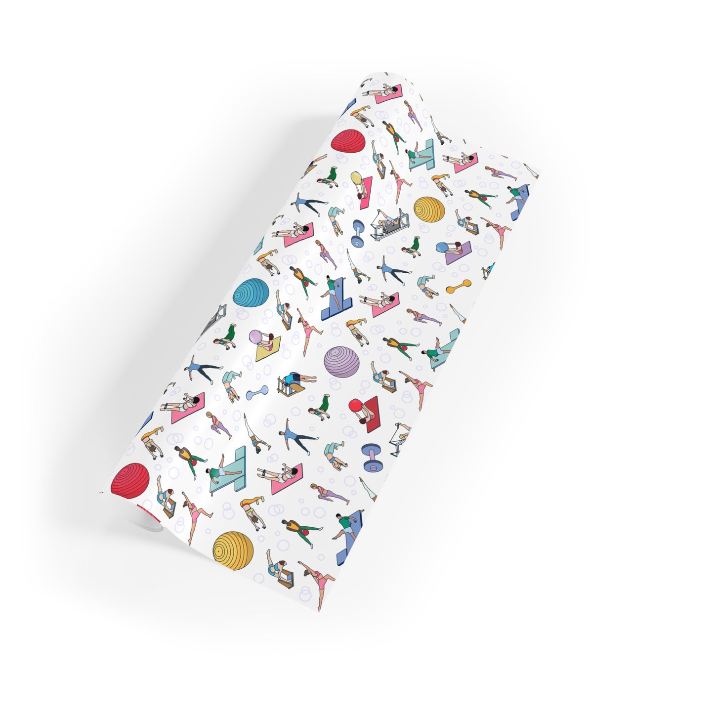 Pilates Print Gift Wrapping Paper Roll