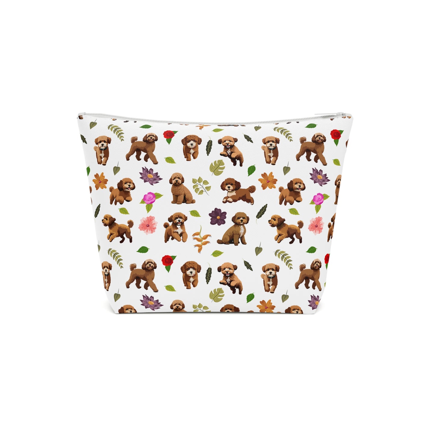 Cavapoo Print Cotton Cosmetic Bag/Makeup Organizer/Travel Pouch
