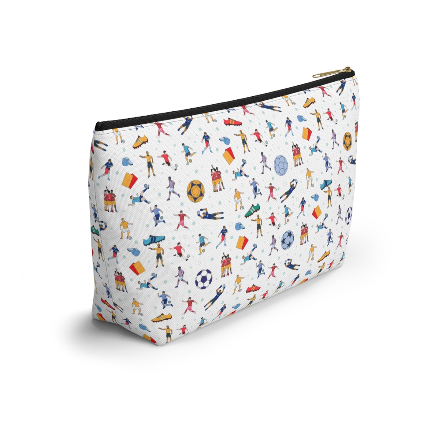 Football Soccer Print Pencil Case/MakeUp Bag