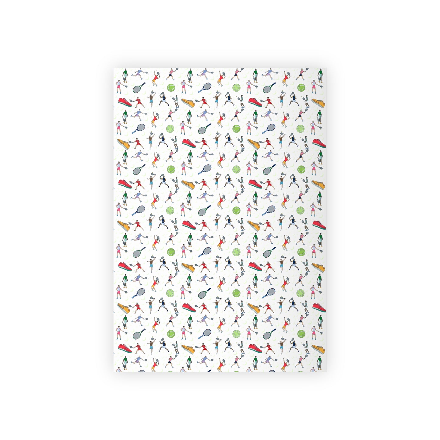 Tennis Print Gift Wrapping Paper Roll